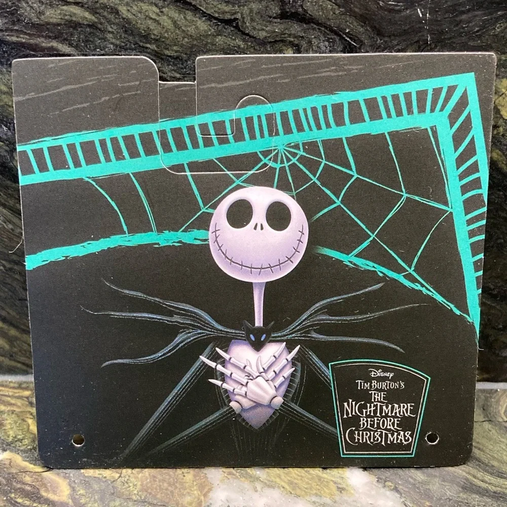 Disney Jack Skellington Spider Web Purple Black Tote Bag New